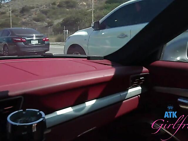 Riley Star - Naughty girlfriend with glasses POV trip to Malibu