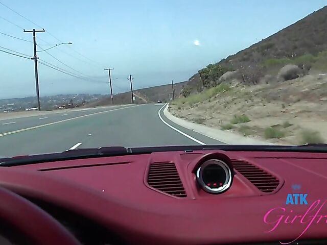 Riley Star - Naughty girlfriend with glasses POV trip to Malibu