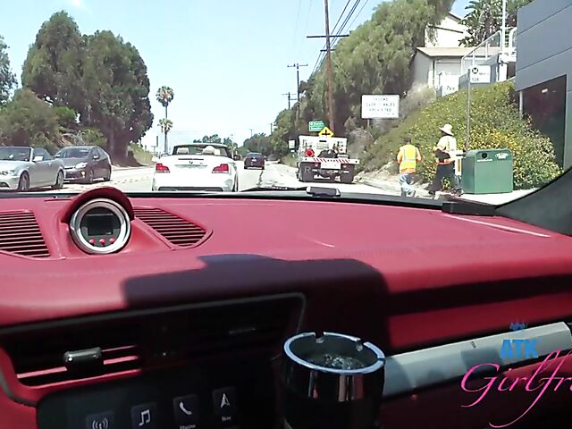 Riley Star - Naughty girlfriend with glasses POV trip to Malibu