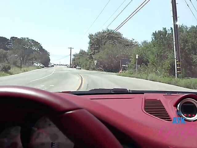 Riley Star - Naughty girlfriend with glasses POV trip to Malibu