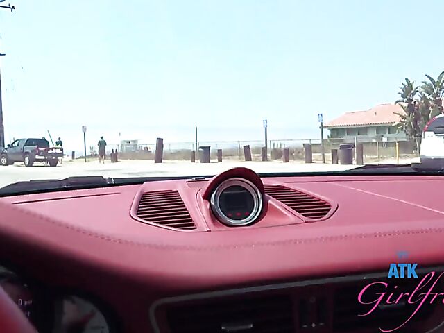 Riley Star - Naughty girlfriend with glasses POV trip to Malibu