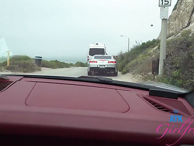 Riley Star - Naughty girlfriend with glasses POV trip to Malibu