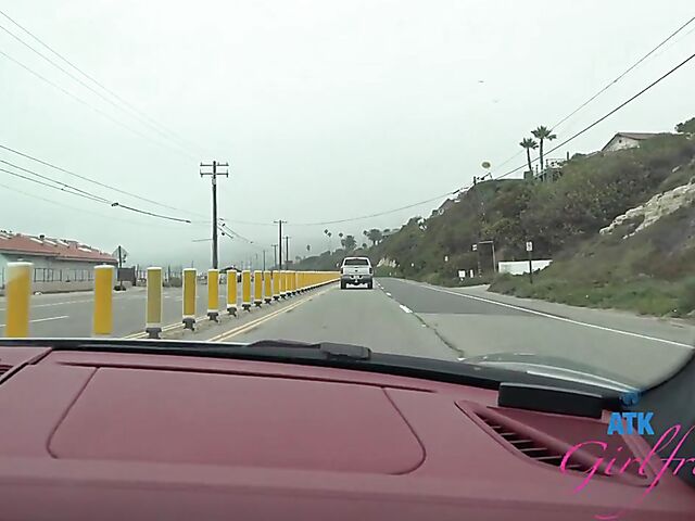 Riley Star - Naughty girlfriend with glasses POV trip to Malibu