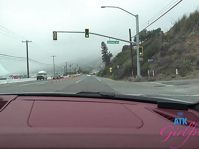 Riley Star - Naughty girlfriend with glasses POV trip to Malibu