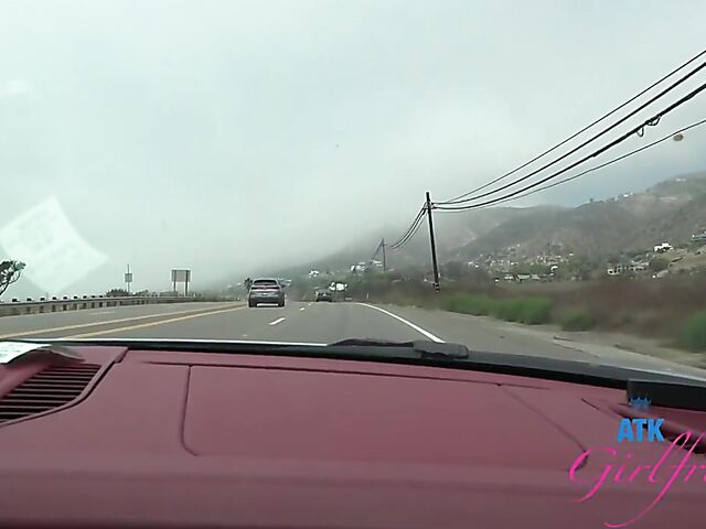 Riley Star - Naughty girlfriend with glasses POV trip to Malibu