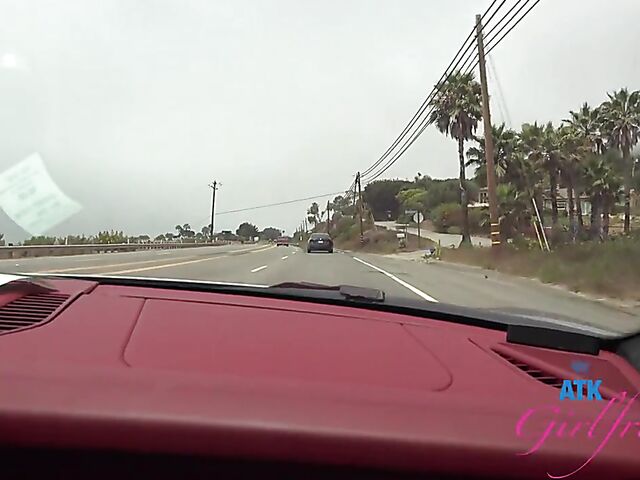 Riley Star - Naughty girlfriend with glasses POV trip to Malibu