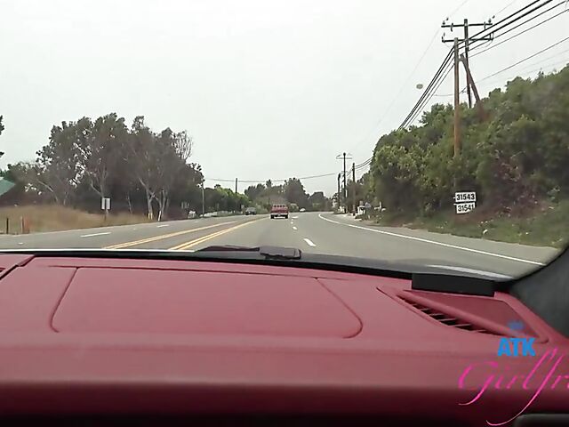 Riley Star - Naughty girlfriend with glasses POV trip to Malibu