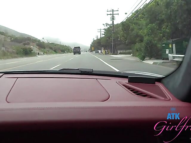 Riley Star - Naughty girlfriend with glasses POV trip to Malibu