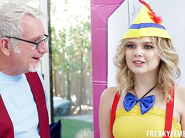 Horny old man fucks teen fembot Coco Lovelock