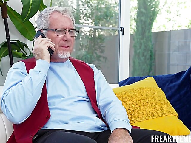 Horny old man fucks teen fembot Coco Lovelock