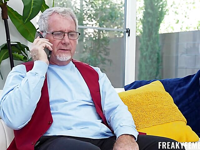 Horny old man fucks teen fembot Coco Lovelock