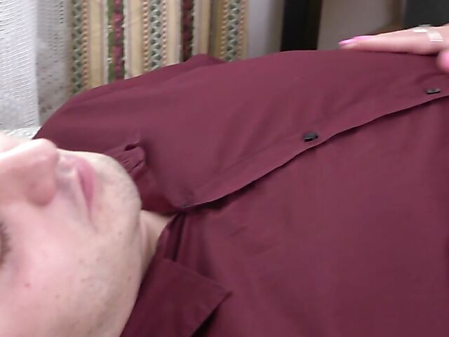 Horny mature sex therapist Lindsey fucks a young man