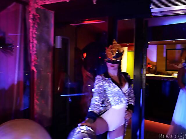 Crazy club orgy with Rocco Siffredi and Marika Milani