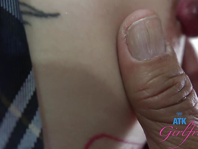 Schoolgirl POV sex in uniform with Lana Smalls