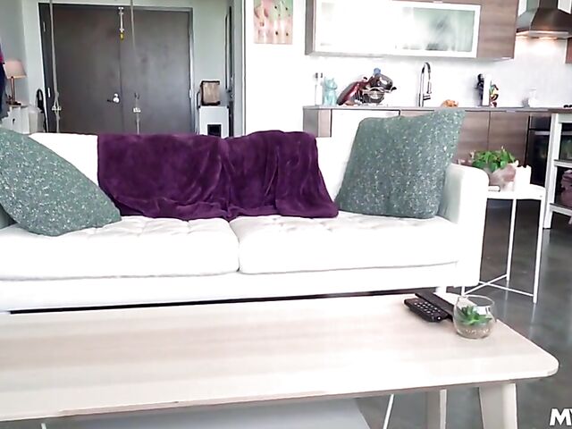 Hairy MILF with glasses Helena Price fucks her stepson POV style