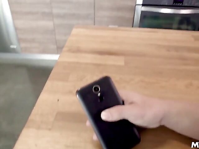 Hairy MILF with glasses Helena Price fucks her stepson POV style