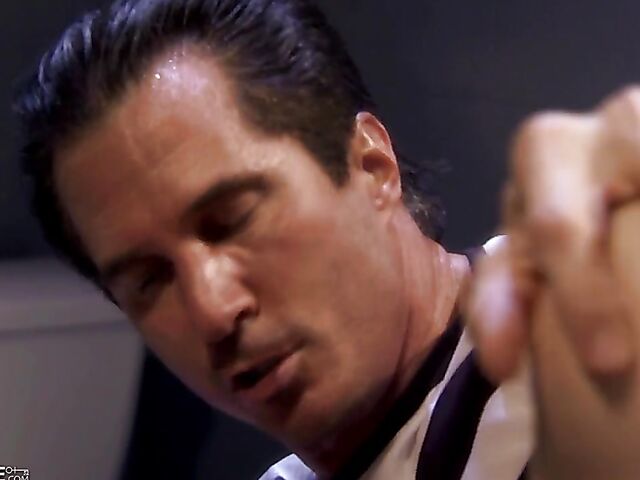 Jail sex with skinny fake tits babe Roxanne Hall