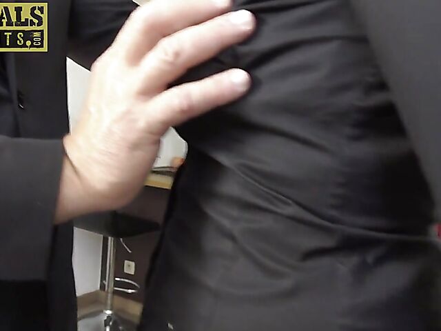 Spanking and rough anal sex in black lingerie with thick ass subslut Alice Maze