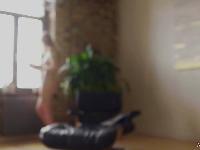 Ruth Solar - Beauty goddess with a glass toy