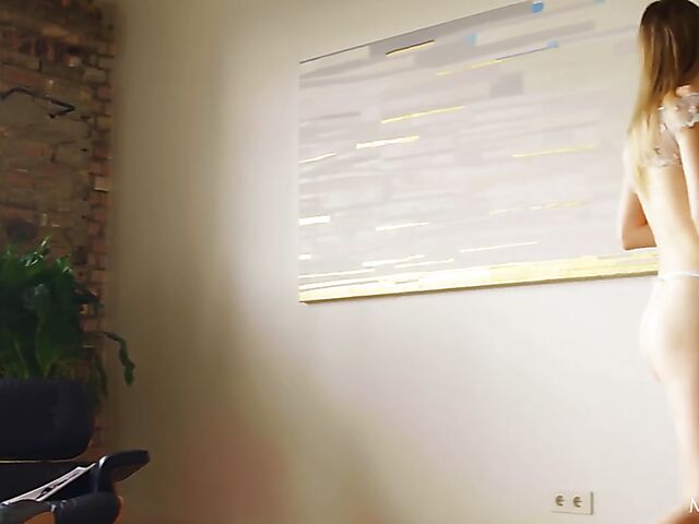 Ruth Solar - Beauty goddess with a glass toy