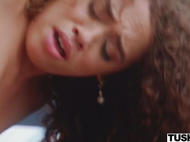 Tushy anal scene with curly latin babe Willow Ryder