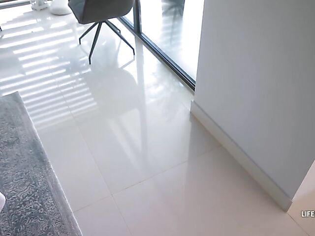 POV massage sex with natural tits brunette beauty Simon Kitty