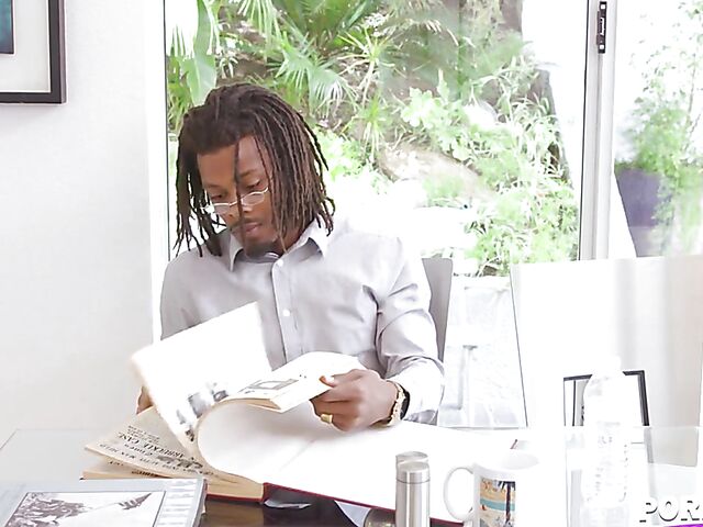 Horny Vanna Bardot loves her tutor's black cock