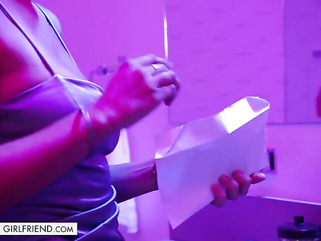 Sexy escort with natural tits Kenzie Love fucks her client