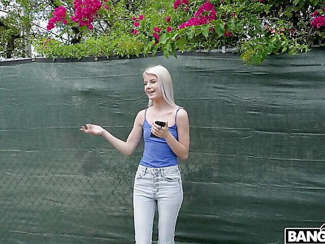 Small tits blonde teen Luna Fae gets picked up and fucked for money in Miami