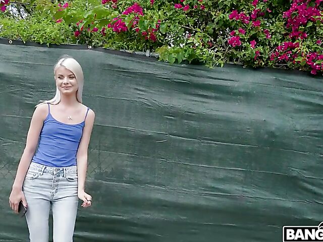 Small tits blonde teen Luna Fae gets picked up and fucked for money in Miami