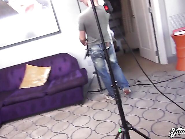 Porn backstage with Kristina Rose and James Deen