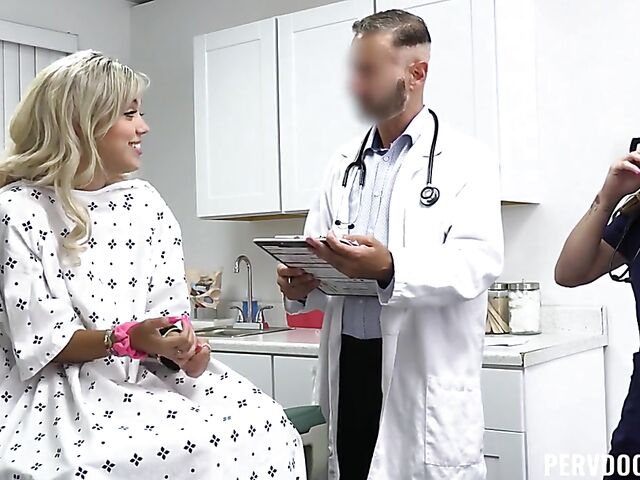 Nurse and patient share doctor threesome with Athena Anderson and Lilith Grace