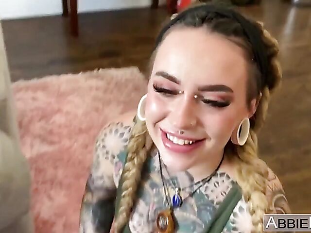 Three girls one guy group POV sex with Abbie Maley's friends Kali Kavi and Ireland Rose