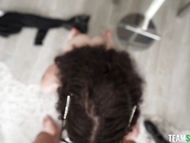 POV face fuck with tattooed gothic girl Lydia Black