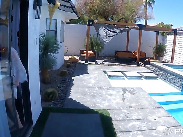 POV oiled pussy fuck on the massage table with blue-eyed Kallie Taylor