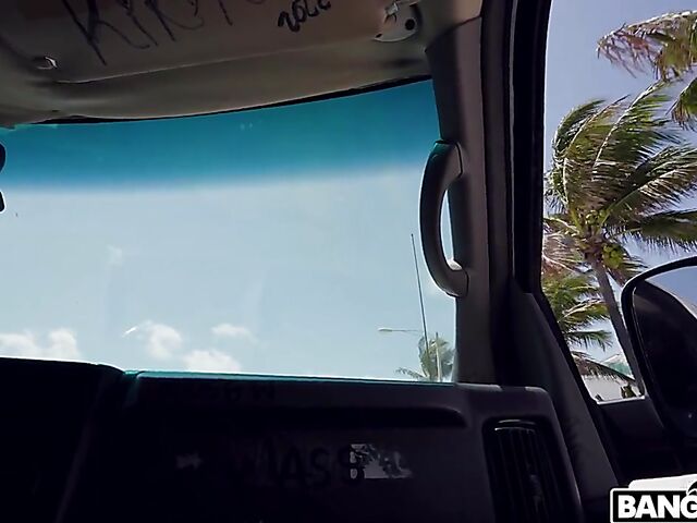 Hard body MILF interracial van fuck featuring Lani Rails