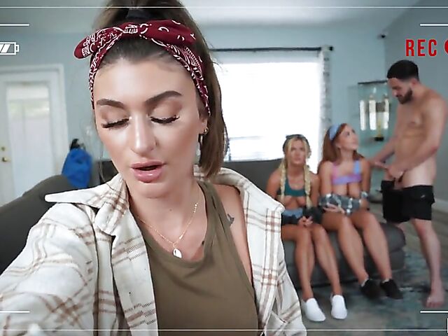 Group sex with best friends Mae Milano, Callie Black and Lacy Tate