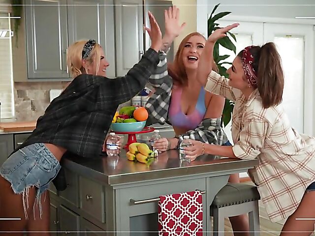 Group sex with best friends Mae Milano, Callie Black and Lacy Tate