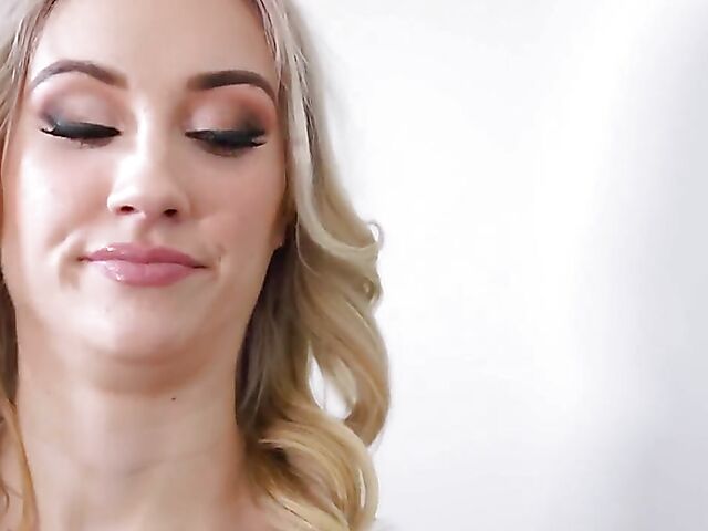 Skinny blonde girl with small boobs Jazmin Luv gets screwed by Charles Dera