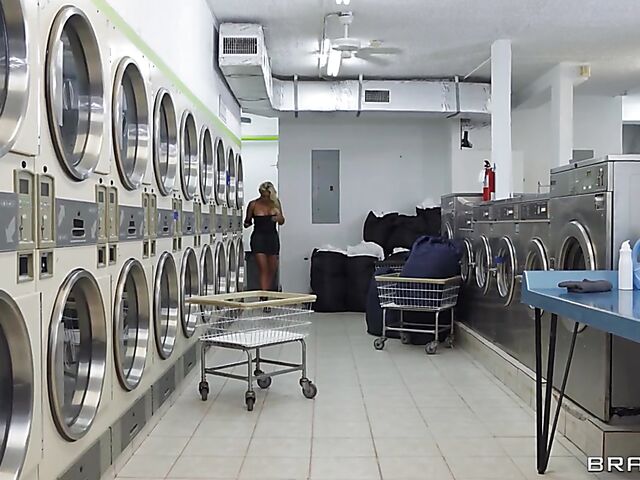 Oiled milf Phoenix Marie anal and nude laundry