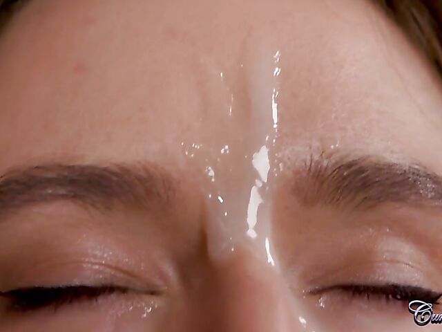 British blowjob facial in the locker room with lovely English student Ellie Eastleigh