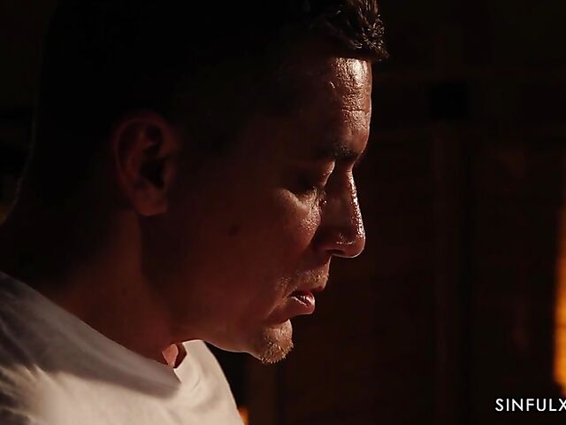 Erotic oiled massage and sex with well-endowed MILF Aubrey Black