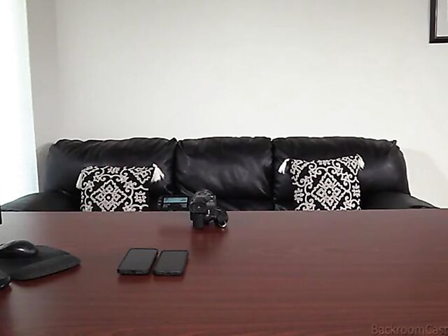 Backroom anal casting with adorable shaved girl Ginger Grey