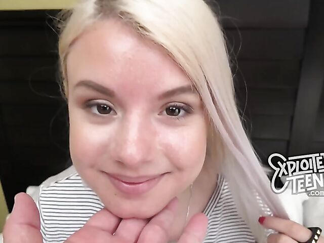 Blonde-haired new teen pov creampie featuring Luna