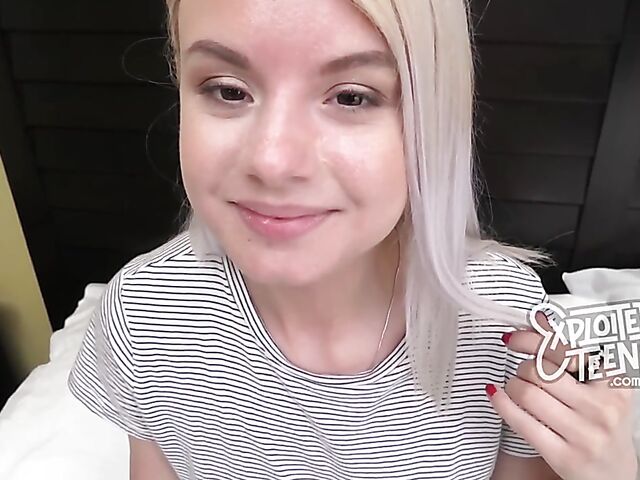 Blonde-haired new teen pov creampie featuring Luna