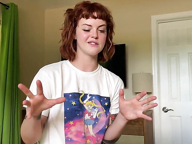 Sidney Summers - Girl with tattoo POV bedroom sex session