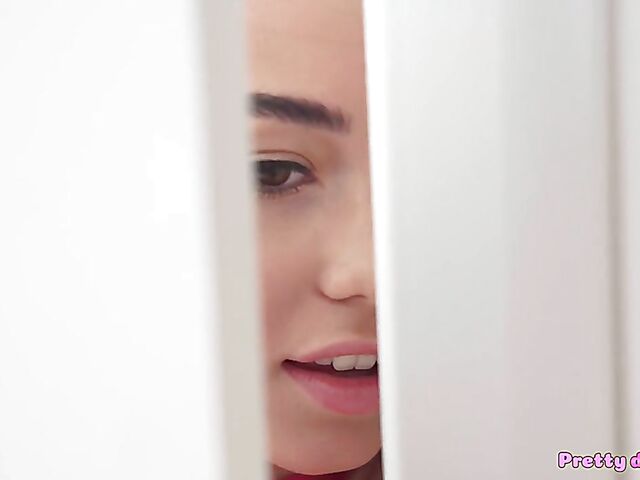 Panty fuck and creampie with teen roommate Rika Fane