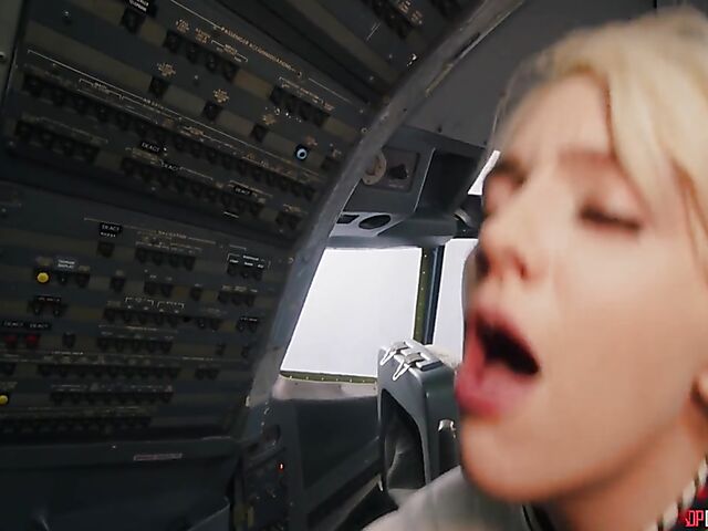 Uniform anal in the sky with sexy air stewardess Kenna James