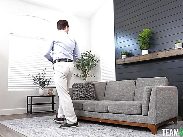 Cute teen babysitter Liz Jordan gets nailed