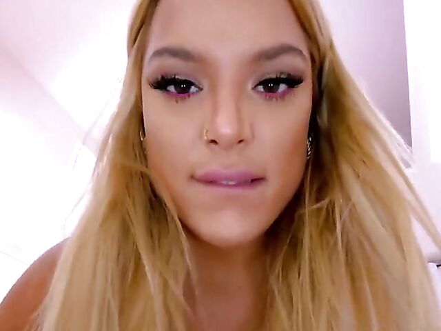 POV porn audition with black-eyed hottie Mimi Monet